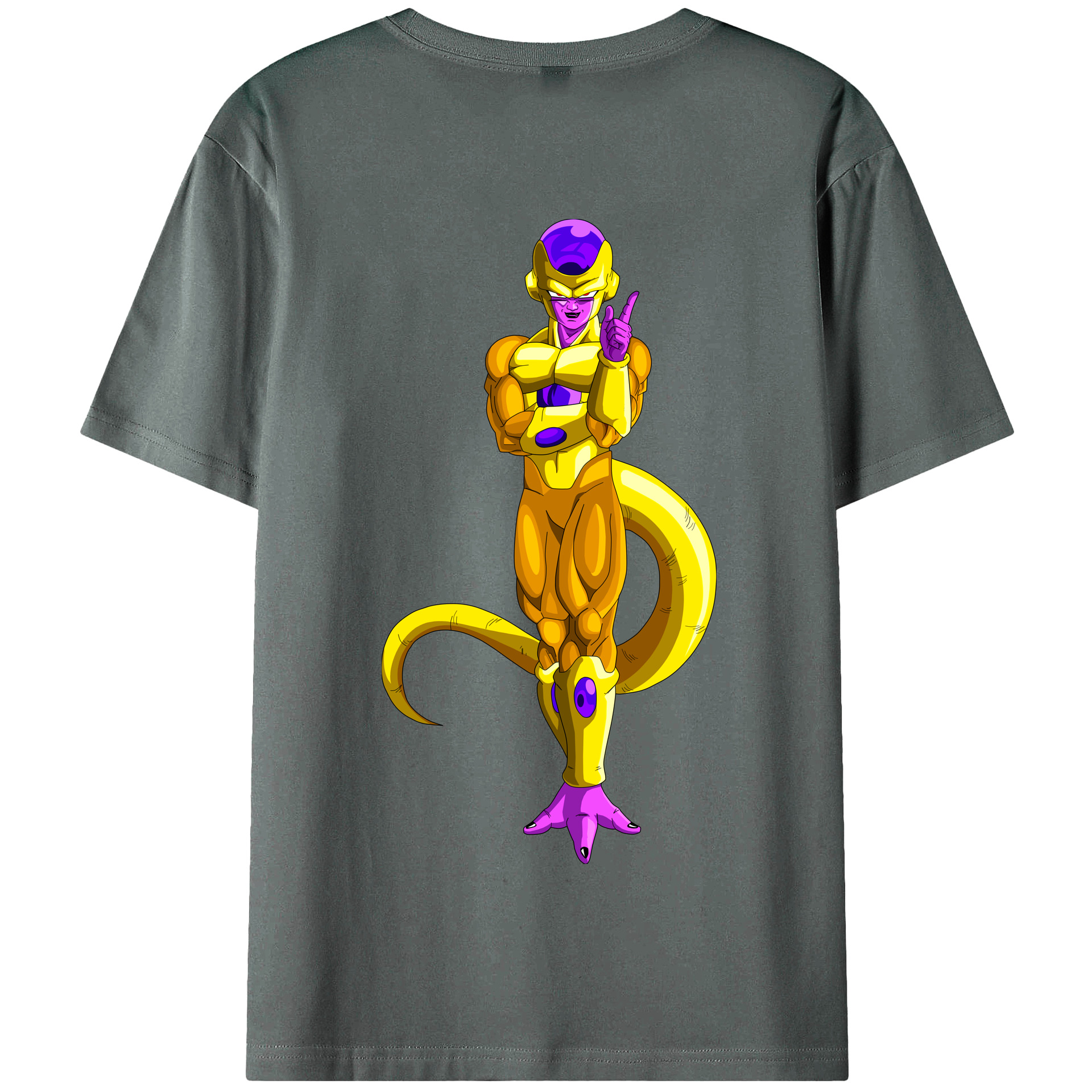 （画像用） ドラゴンボール フリーザ DRAGON BALL Frieza 綿100％半袖Tシャツ（背面プリント）